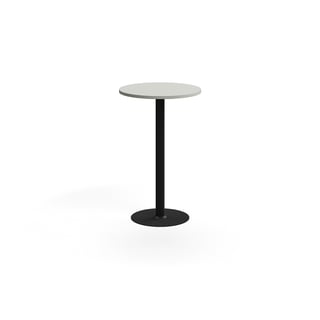 Barbord VERTICUS, Ø700x1100 mm, svart/ljusgrå
