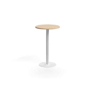 Stehtisch VERTICUS, Ø700x1100 mm, Eiche/Weiß