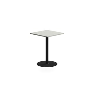 Barski sto VERTICUS, 700x700x900 mm, svetlo siva/crna