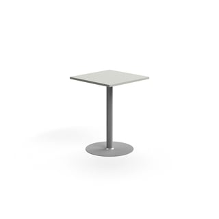 Ståbord VERTICUS, L700 B700 H900 mm, lys grå/sølv