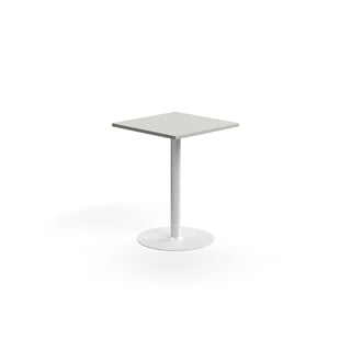 Stehtisch VERTICUS, 700 x 700 x H 900 mm, hellgrau, weiß