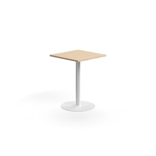 Bāra galds VERTICUS, 700x700x900 mm, ozols/balts