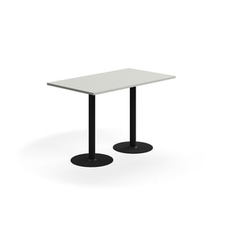 Stół barowy VERTICUS, 1400x800x900 mm, jasnoszary/czarny
