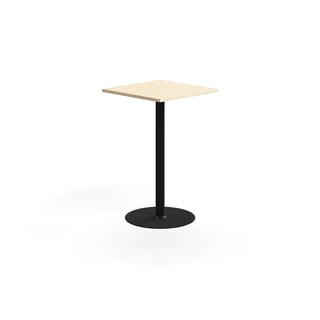 Ståbord VERTICUS, L700 B700 H1100 mm, bjørk/svart