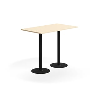 Barborð VERTICUS, 1400x800x1100 mm, birki/svart