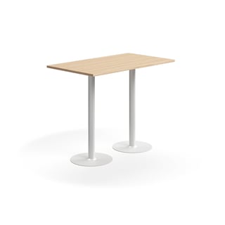 Barski stol VERTICUS, 1400x800x1100 mm, hrast/bijela