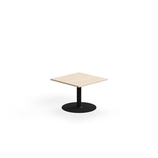 Kahvipöytä ALVA, 700x700x500 mm, korkeapainelaminaatti, musta/koivu