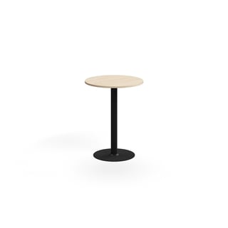 Baarilaud ALVA, Ø 700 x 900 mm, HPL, must/ kask
