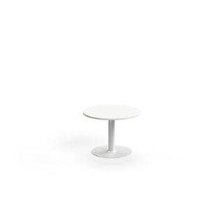 Kafijas galdiņš ALVA, Ø700x500 mm, augstspiediena lamināts, balts