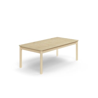 Pöytä DECIBEL, 1600x800x590 mm, ääntä vaimentava linoleumi, koivu/beige