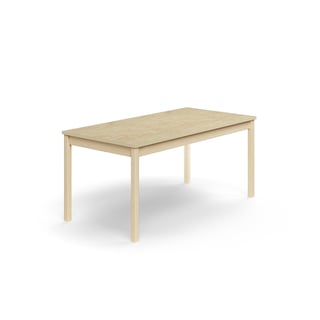 Pöytä DECIBEL, 1600x800x720 mm, ääntä vaimentava linoleumi, koivu/beige