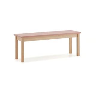Sittbänk ZET, 1200x440mm, mörkrosa