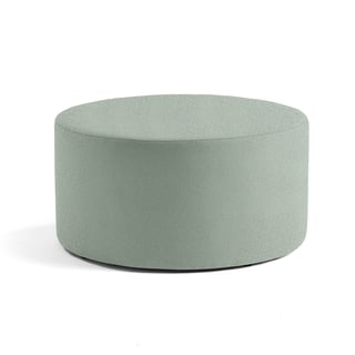 Sittpuff CASUAL, Ø 1000 mm, tyg CURA gröngrå