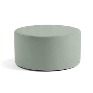 Sittpuff CASUAL, Ø 1000 mm, tyg CURA gröngrå