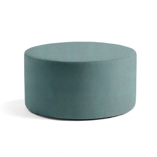 Sittpuff CASUAL, Ø 1000 mm, tyg CURA turkos