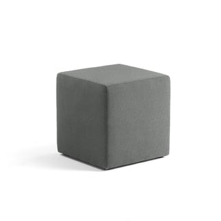 Poef CASUAL, 500x500 mm, stof CURA, antraciet