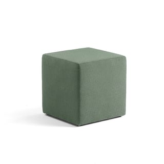 Sittpuff CASUAL, 500x500 mm, tyg CURA mörkgrön