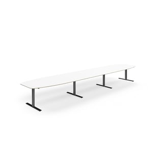 Conference table NOVUS, 5600x1200 mm, black/white