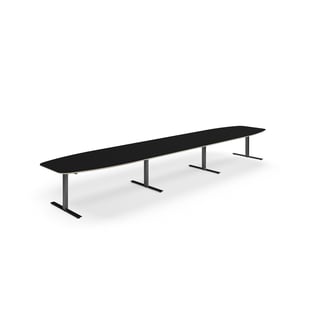 Konferencijski stol NOVUS, 5600x1200 mm, crna