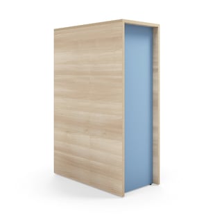 Bühnensitzmodul mit Stufen TOGETHER, 1200x800x400 mm, Esche, himmelblau
