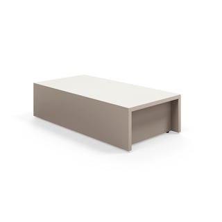 Bühnensitzmodul mit Stufen TOGETHER, 800x400x200 mm, lehmgrau