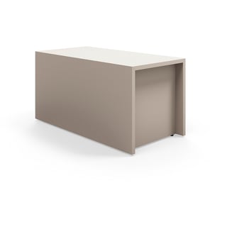 Tiered stage seating module TOGETHER,  800x400x400 mm, clay grey