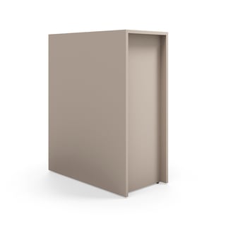 Tiered stage seating module TOGETHER, 1000x800x400 mm, clay grey