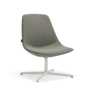 Lounge chair LANGLEY, white/green grey