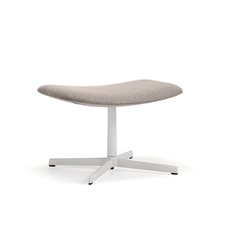 Fodskammel LANGLEY, hvid/taupe