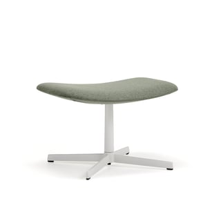 Fußhocker LANGLEY, Weiß/Grün-Grau