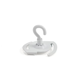Hook to false ceiling, white