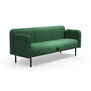 Sofa VARIETY, 3 miejsca, gniazdo USB, tkanina Blues CSII, turkusowy