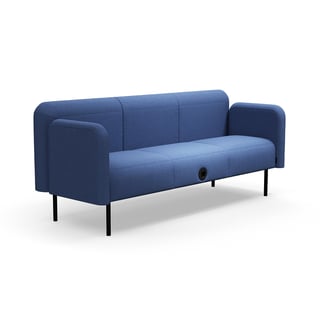 Sofa VARIETY, 3-Sitzer, mit USB-Steckdose, Stoff Pod CS, blau
