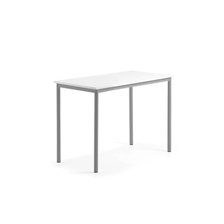 Pöytä BORÅS, 1200x600x900 mm, valkotaulupöytälevy, alumiininharmaa