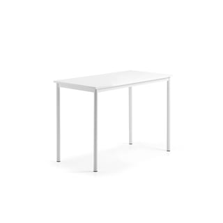 Bord BORÅS, 1200x600x900 mm, stativ vit, whiteboardskiva