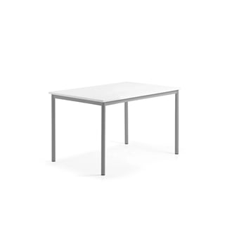Pöytä BORÅS, 1200x800x720 mm, valkotaulupöytälevy, alumiininharmaa