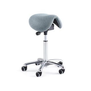 Stolica sedlo DERBY, svijetlo plava tkanina