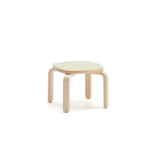 Children's stool VIDE, green laminate, H 260 mm