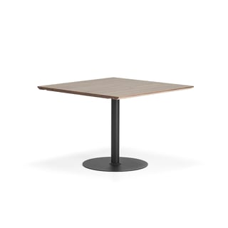 Pöytä METRIC, jatkopala, 1000x1000x720 mm, musta/pähkinä