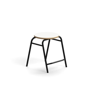 Hocker ALTUS, H 440 mm, anthrazit/weiß