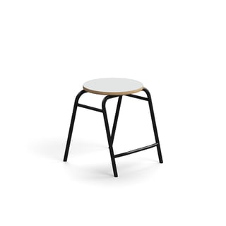 Stool ALTUS, H 440 mm, anthracite/grey