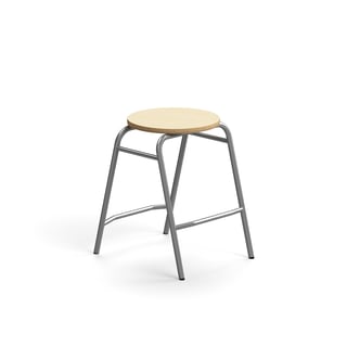 Kollur ALTUS, H 510 mm, silfurlitaður/birki