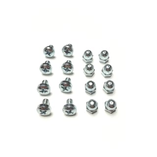 Set vijaka za ormariće, 8 vijaka M6x8 + 8 navrtki M6
