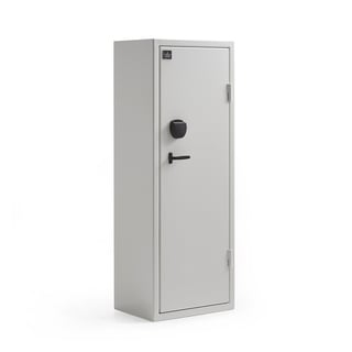 Inbrottsklassat säkerhetsskåp CONTAIN, elkodlås, 1500x550x400 mm, vit