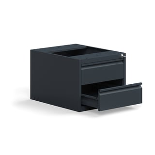 Industrielles Schubladenelement TRUST, unter Werkbank, 2 Schubladen