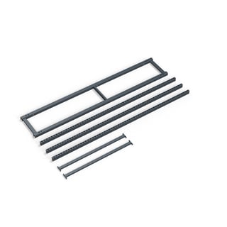 Påbyggsramme med 3 stolper til arbeidsbord TRUST, 2000 mm