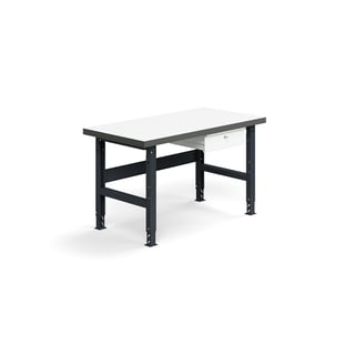 Radni stol TRUST, s ladicom, 1500x760 mm, nosivost 600 kg, laminat