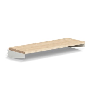 Regal RELY, Laminat, 900 x 300 mm, weiß/Eiche