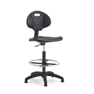 Darba krēsls KILDA, ar kāju balstu, regulējams augstums 540-740 mm