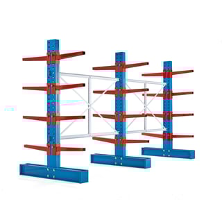 Konzolový regálový systém EXPAND, 24x600 mm ramená, nosnosť 12 t